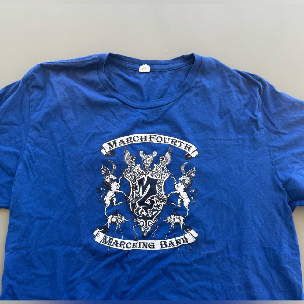 Blue March Fourth Marching Band T-Shirt